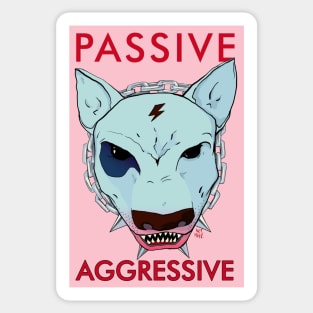 Passive-aggressive dog Sticker